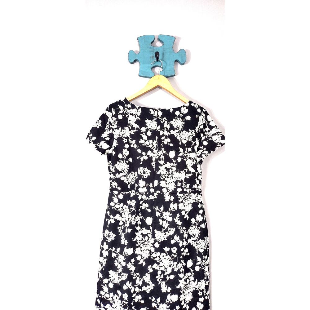Talbots Women's Floral Bateau Neck Spring Sheath Dress Size 10 - Picture 15 of 16